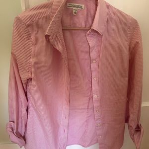 Pink pinstripe button up
